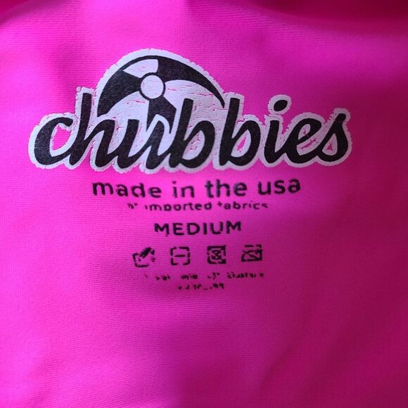 chubbies electric open back one piece swimsuit neon lights size medium - Picture 5 of 6